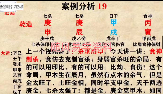 黄离  八字视频65集