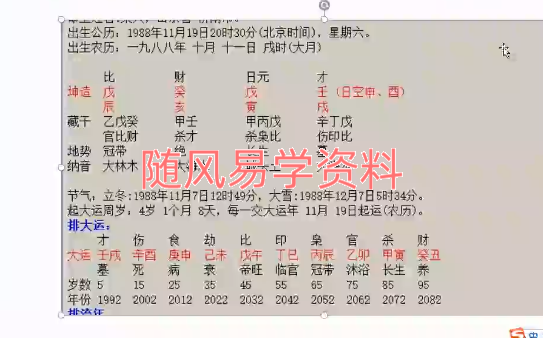 青岚阁   八字第三期初级班视频39集