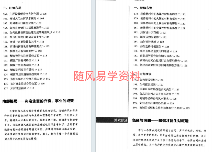 董易奇《商业风水360问：招财秘笈》252页