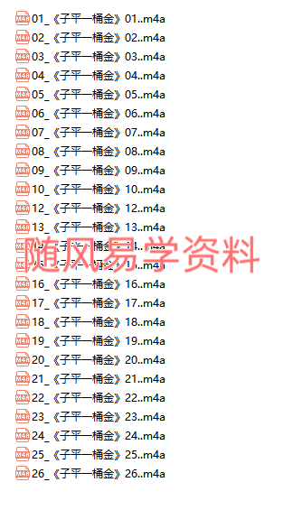 《子平一桶金》录音25集
